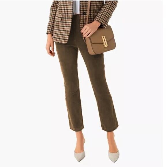 Tuckernuck Ashford Faux Suede Pants Size S Olive Green Country Club Prep Staple - Picture 1 of 11